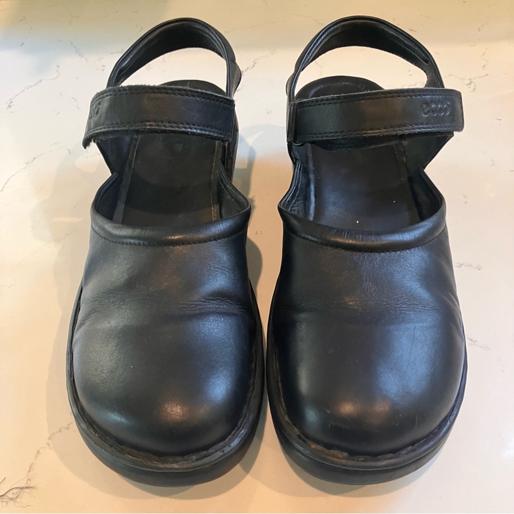 ECCO Women's Mary Jane Slingback Comfort Shoes Black Leather 42 (US 11) - Picture 3 of 12